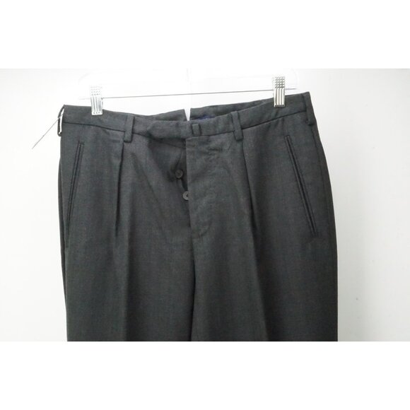 Incotex Gray Purple Striped Wool Dress Pants Trousers 48 EU Brand NEW